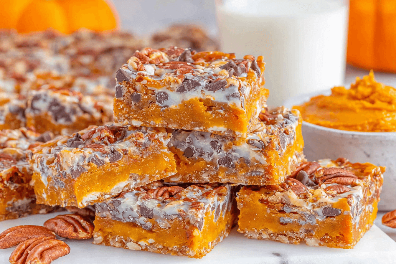Pumpkin Magic Bars Recipe