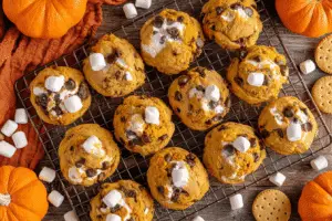 Pumpkin S'mores Cookies