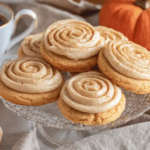 Pumpkin Spice Sugar Cookies with Cinnamon Frosting Recipe