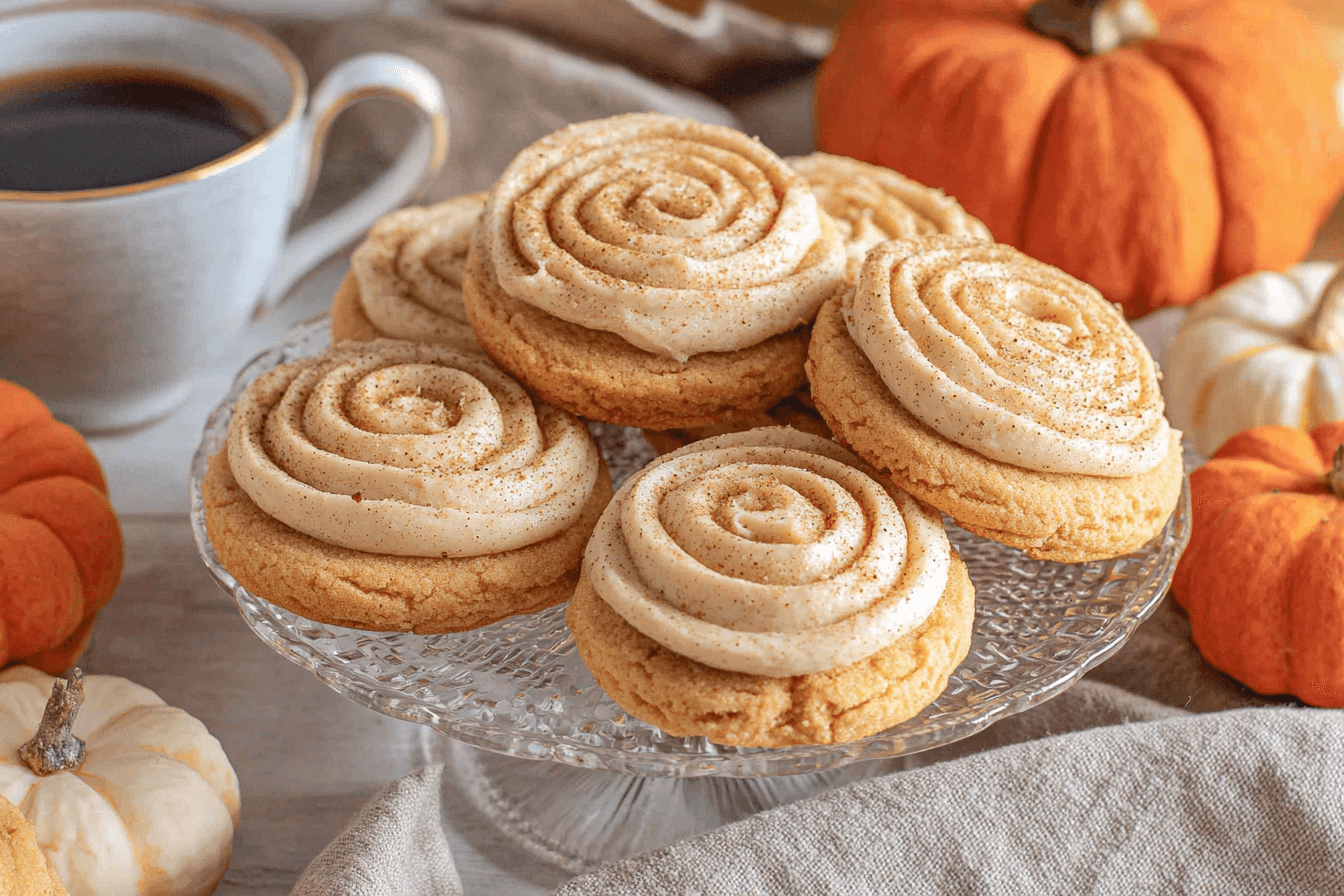 Pumpkin Spice Sugar Cookies with Cinnamon Frosting Recipe