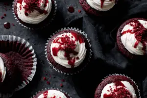 Red Velvet Vampire Cupcakes