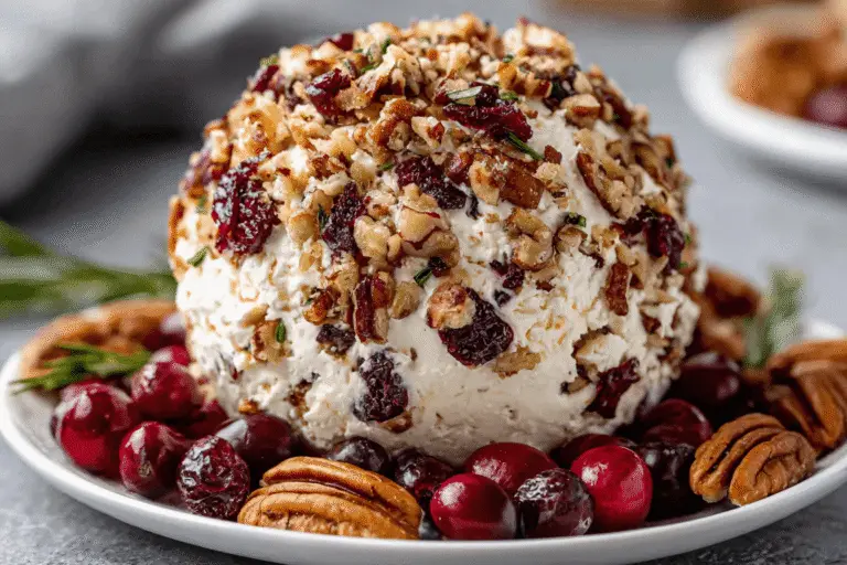 Cheese Ball with Cranberries and Pecans Recipe
