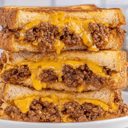 Sloppy Joe Grilled Cheese Sandwiches Recipe