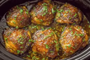 Slow Cooker Brown Sugar Garlic Chicken
