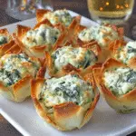 Spinach and Artichoke Wonton Cups Recipe