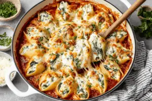 Stuffed Spinach and Cheese Shells