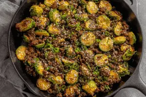 Sweet Chili Beef and Brussels Sprouts