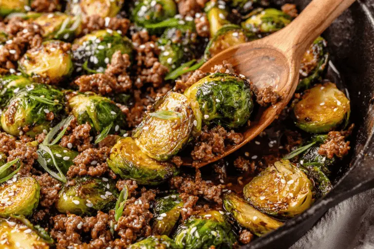 Sweet Chili Beef and Brussels Sprouts Recipe