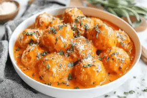 Turkey Meatballs In Pumpkin Sage Sauce