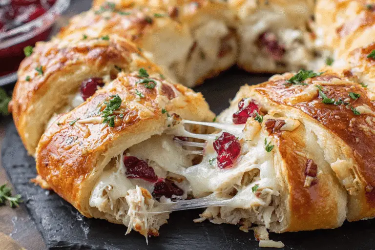 Turkey and Cranberry Crescent Ring Recipe