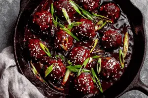 30-Minute Mongolian Beef Meatballs