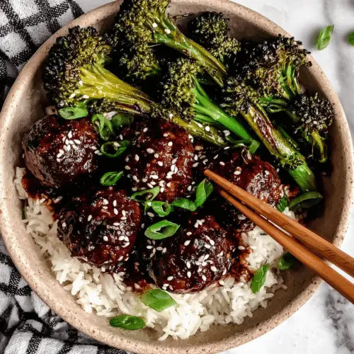 30-Minute Mongolian Beef Meatballs Recipe