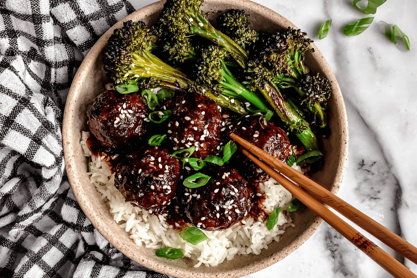 30-Minute Mongolian Beef Meatballs Recipe