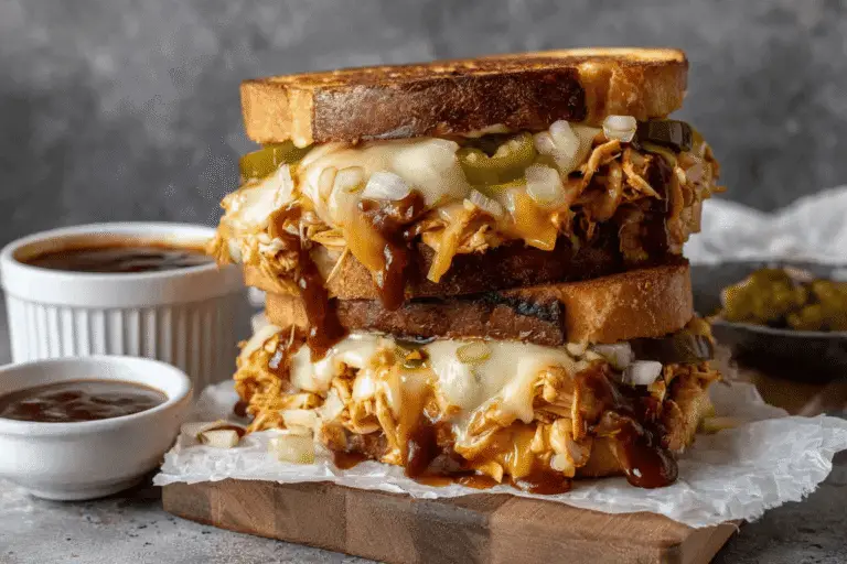 BBQ Chicken Grilled Cheese Sandwich Recipe
