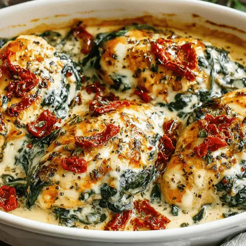 Baked Tuscan Chicken Casserole Recipe