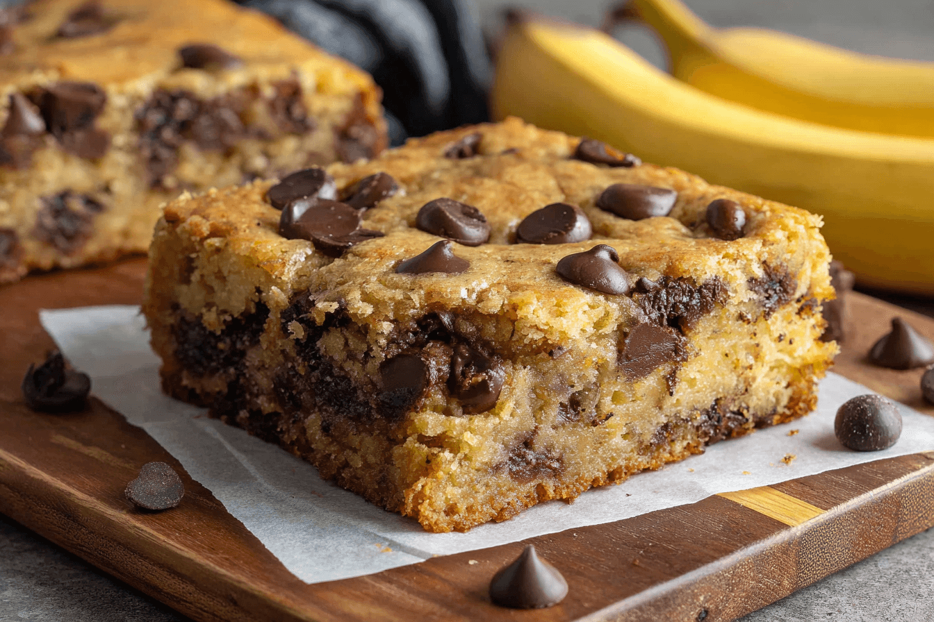 Banana Chocolate Chip Bars Recipe