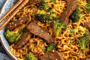 Beef And Broccoli Ramen Stir Fry