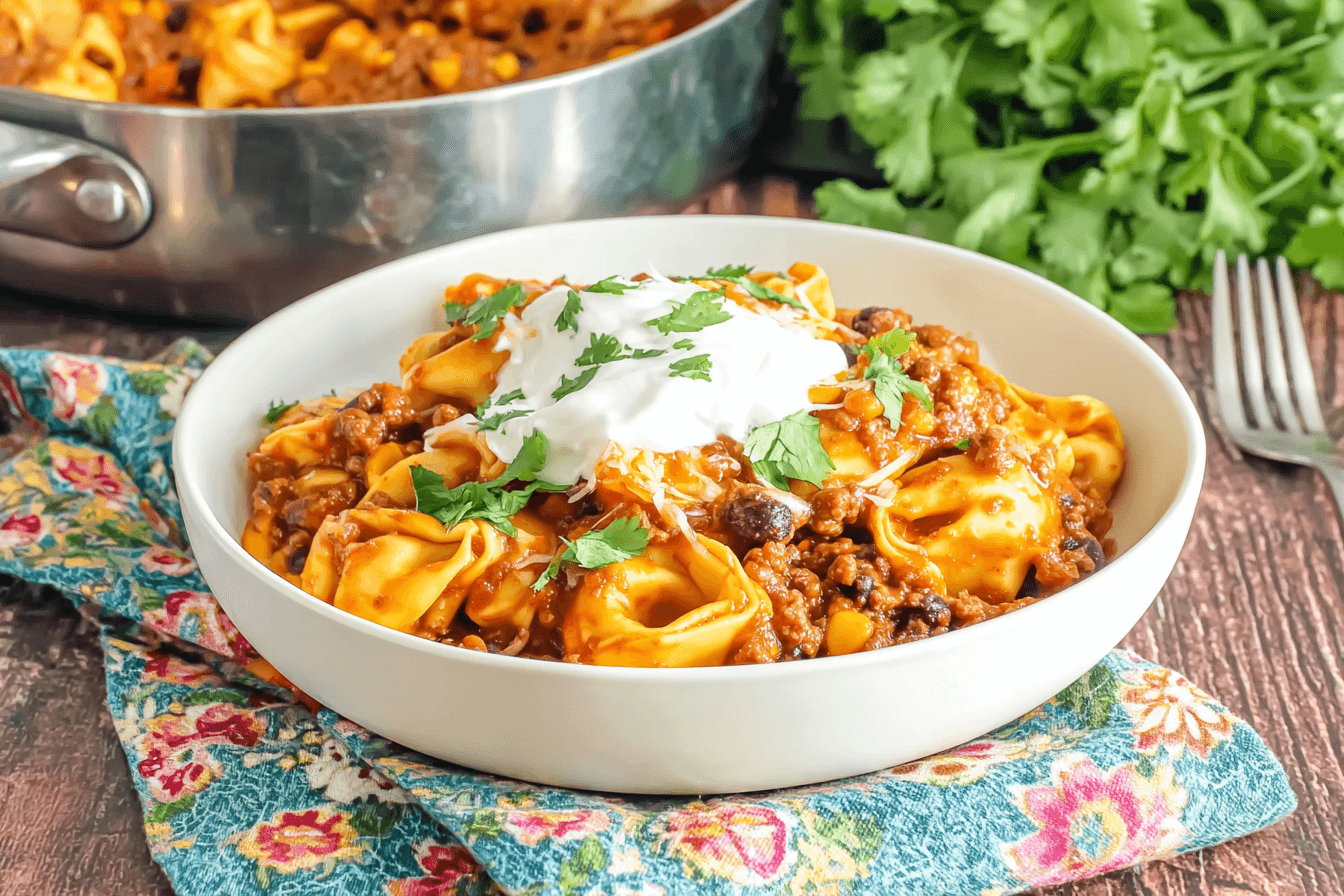 Beef Enchilada Tortellini Recipe
