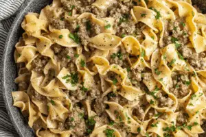 Beef and Noodles Skillet