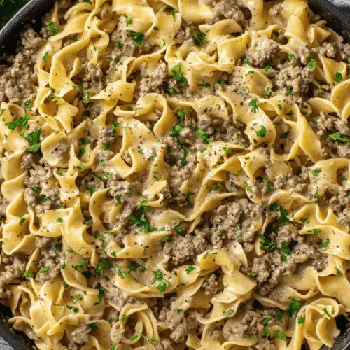 Beef and Noodles Skillet Recipe