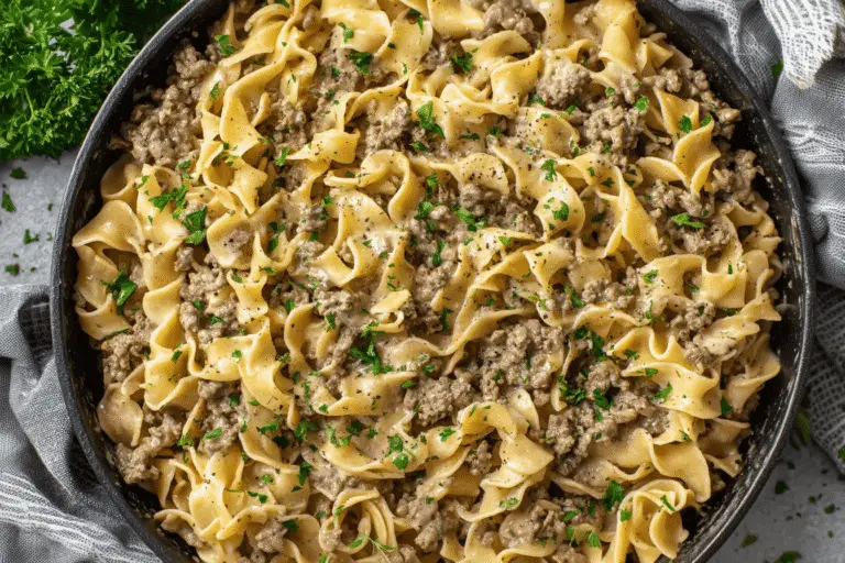 Beef and Noodles Skillet Recipe