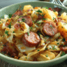 Braised Cabbage With Potatoes And Smoked Sausages Recipe