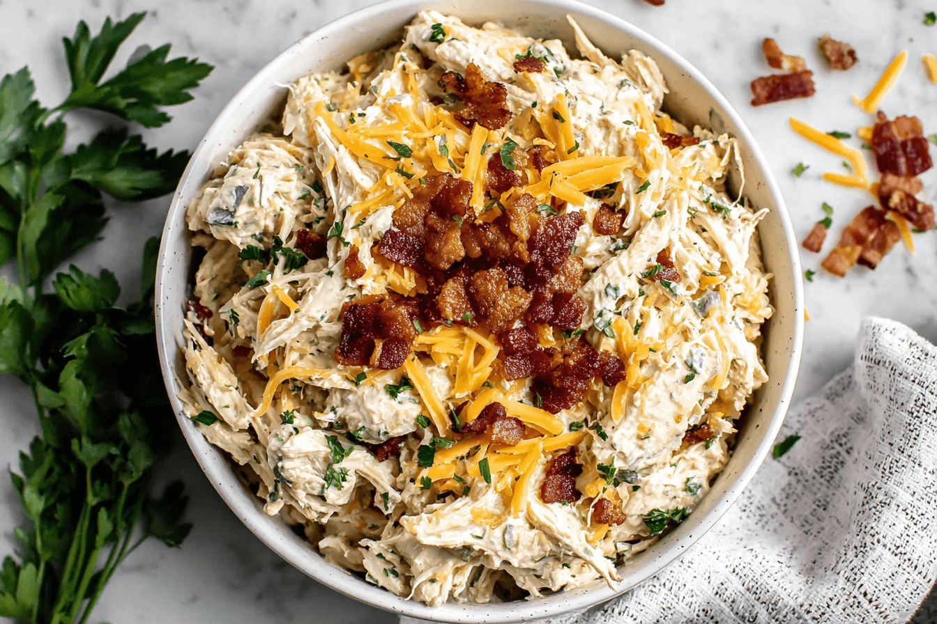 Cheesy Bacon Chicken Salad Recipe