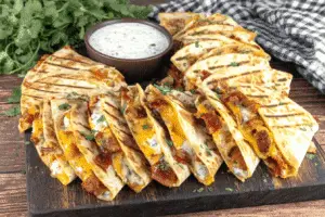 Chicken Bacon Ranch Quesadillas