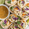 Chicken Wrap with Peanut Sauce Recipe