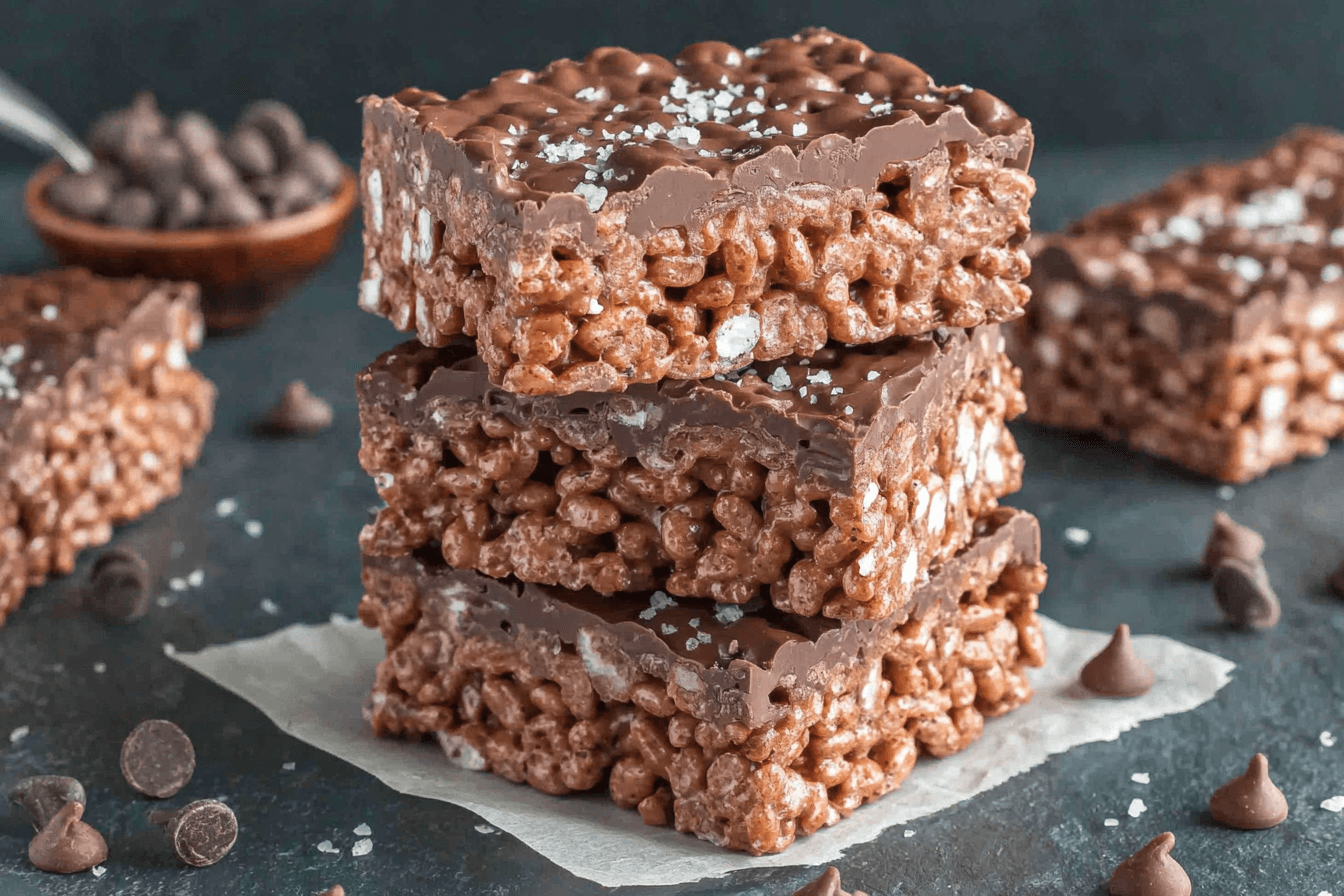 Chocolate Peanut Butter Rice Krispie Treats Recipe