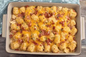 Cracked Out Chicken Tater Tot Casserole