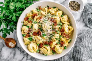Creamy Tortellini Carbonara