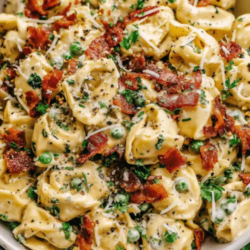 Creamy Tortellini Carbonara Recipe