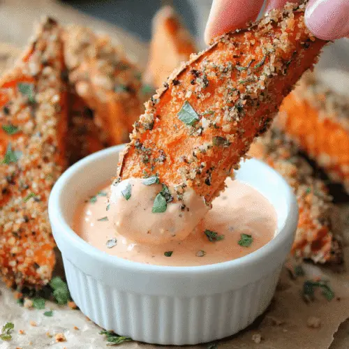 Crispy Baked Sweet Potato Wedges Recipe