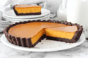 Decadent Chocolate Pumpkin Tart