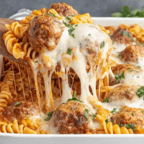 Dump And Bake Meatball Casserole Recipe