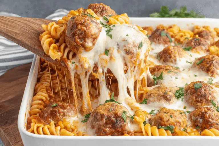 Dump And Bake Meatball Casserole Recipe
