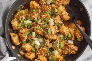 Easy Chinese Peanut Butter Chicken