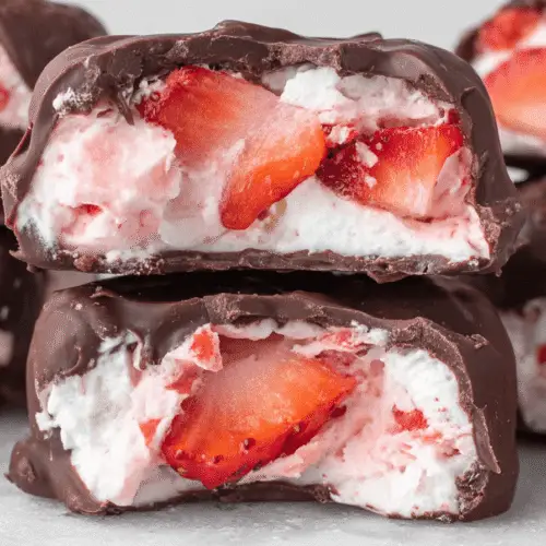 Frozen Yogurt Covered Strawberry Clusters Recipe