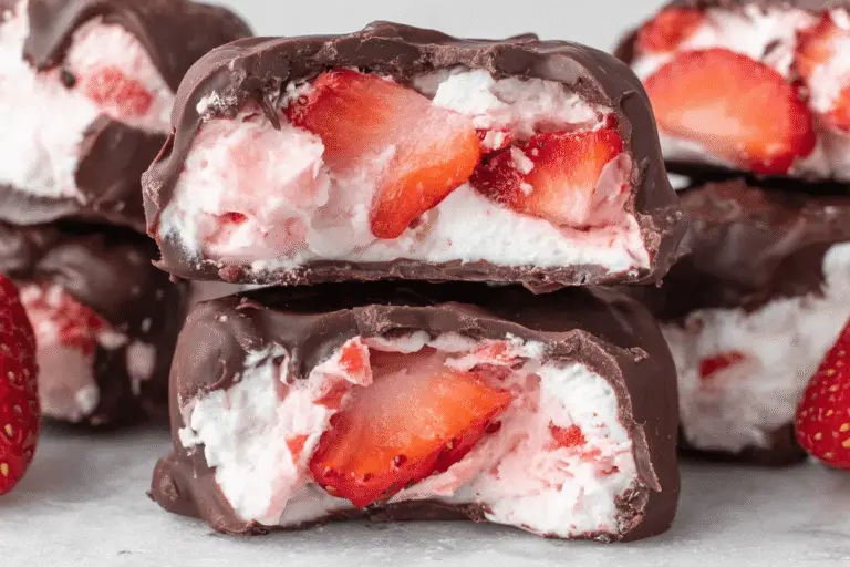 Frozen Yogurt Covered Strawberry Clusters Recipe