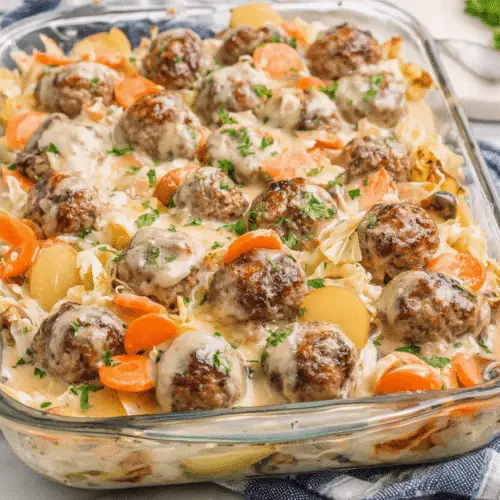 Hobo Meatball Casserole Recipe