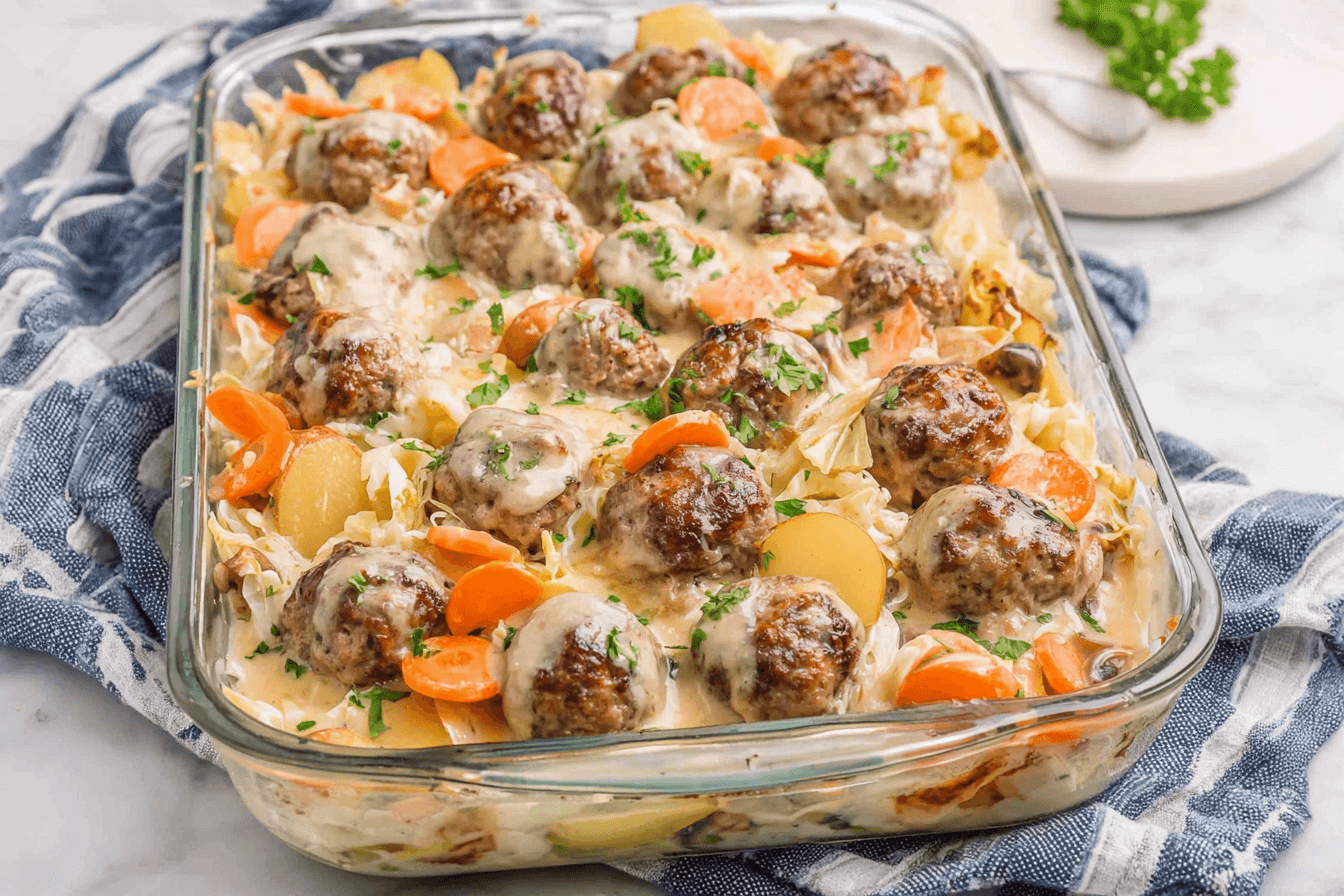 Hobo Meatball Casserole Recipe