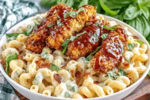 Honey Pepper Chicken Mac And Cheese