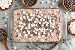 Hot Chocolate Poke Cake