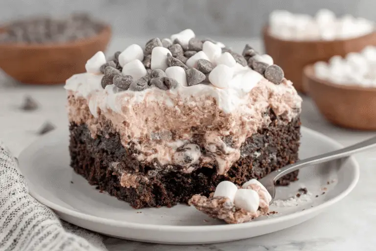 Hot Chocolate Poke Cake Recipe