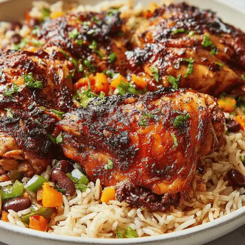 Jamaican Jerk Chicken and Rice Recipe