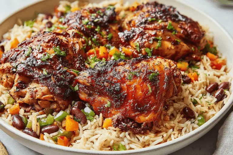 Jamaican Jerk Chicken and Rice Recipe
