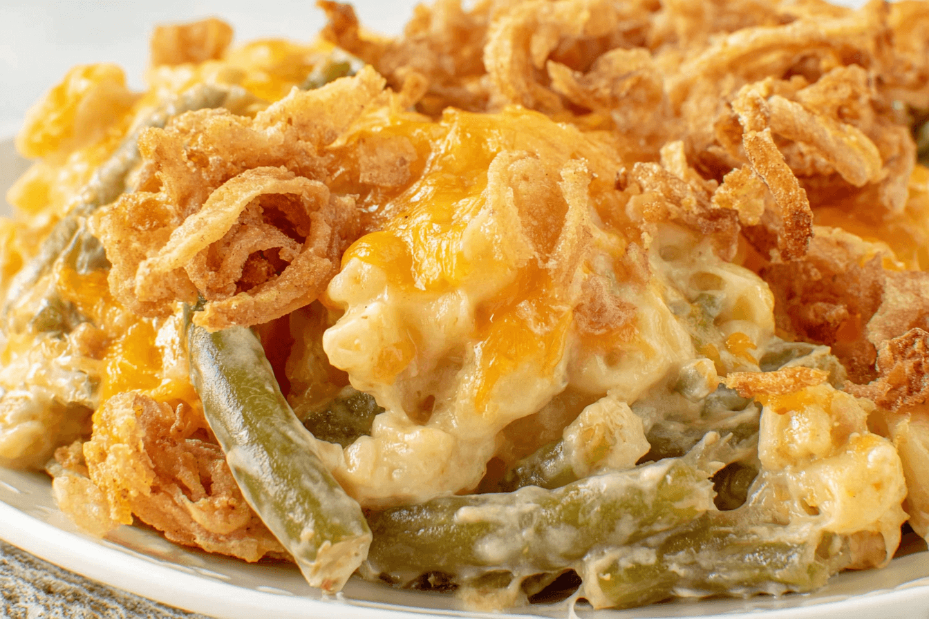Mac And Cheese Green Bean Casserole Recipe