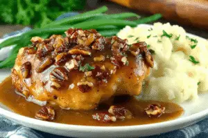 Maple Bourbon Pecan Chicken