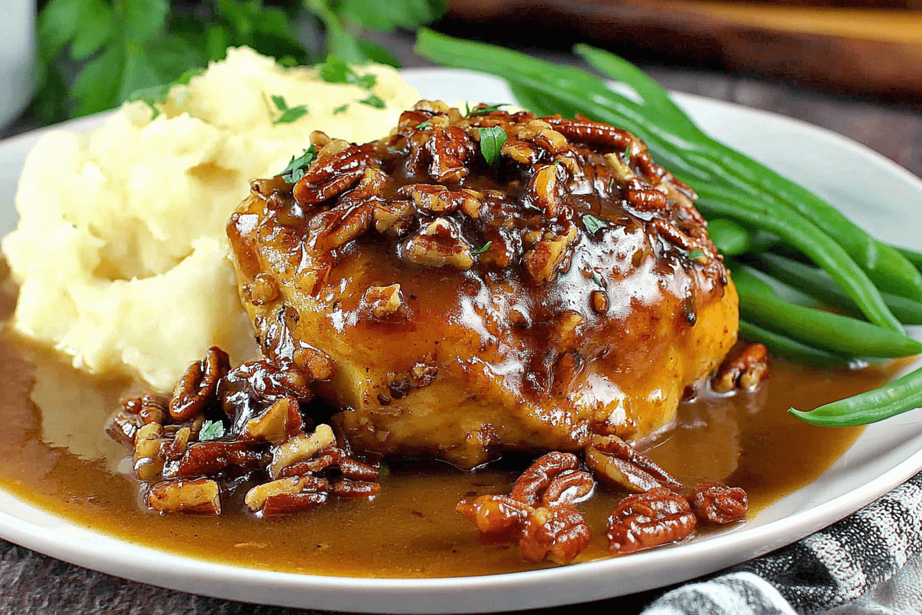 Maple Bourbon Pecan Chicken Recipe